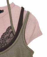 Upside-Down Layered T-Shirt-Andersson Bell-Forget-me-nots Online Store