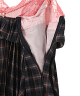 Pleats Combo Lace-Trim Cami Top-Andersson Bell-Forget-me-nots Online Store