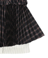 Pleats Combo Lace-Trim Cami Top-Andersson Bell-Forget-me-nots Online Store