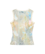 Fish & Butterfly Lace Embroidered Tank Top-Andersson Bell-Forget-me-nots Online Store
