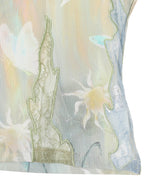Fish & Butterfly Lace Embroidered Tank Top-Andersson Bell-Forget-me-nots Online Store