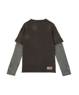 Layered Sleeve Graphic T-Shirt