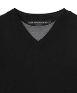 Unisex Layered V-Neck Sweater-Andersson Bell-Forget-me-nots Online Store