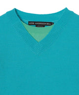 Unisex Layered V-Neck Sweater-Andersson Bell-Forget-me-nots Online Store