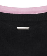 Layered Shirt Cuff Knit Top-Andersson Bell-Forget-me-nots Online Store