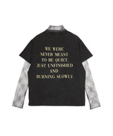 Layered Frame 001 Printed T-Shirt-Andersson Bell-Forget-me-nots Online Store