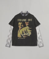 Layered Frame 001 Printed T-Shirt-Andersson Bell-Forget-me-nots Online Store