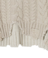 Cable Cropped Cardigan