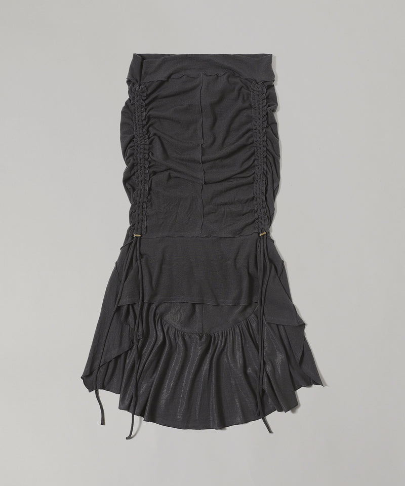 Gathered Soft Jersey Skirt-KNWLS-Forget-me-nots Online Store