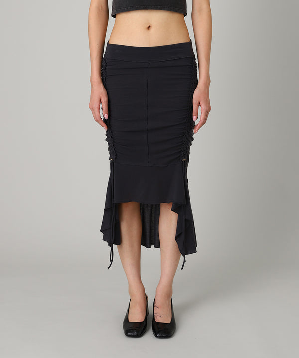 Gathered Soft Jersey Skirt-KNWLS-Forget-me-nots Online Store