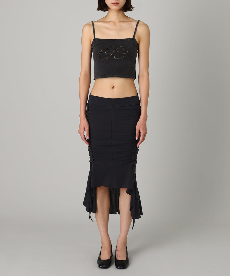 Gathered Soft Jersey Skirt-KNWLS-Forget-me-nots Online Store