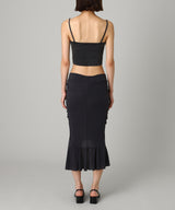 Gathered Soft Jersey Skirt-KNWLS-Forget-me-nots Online Store