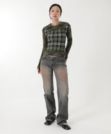 モデル身長：165cm / カラー：Green / サイズ：36