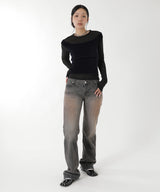 モデル身長：165cm / カラー：Black / サイズ：36