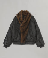Fur Shawl Collar Puffer Jacket