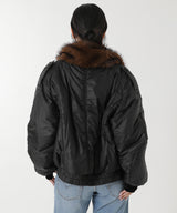 Fur Shawl Collar Puffer Jacket-Andersson Bell-Forget-me-nots Online Store