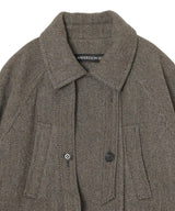 Fur Cuff High Neck Coat-Andersson Bell-Forget-me-nots Online Store