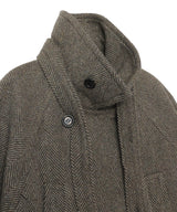 Fur Cuff High Neck Coat-Andersson Bell-Forget-me-nots Online Store