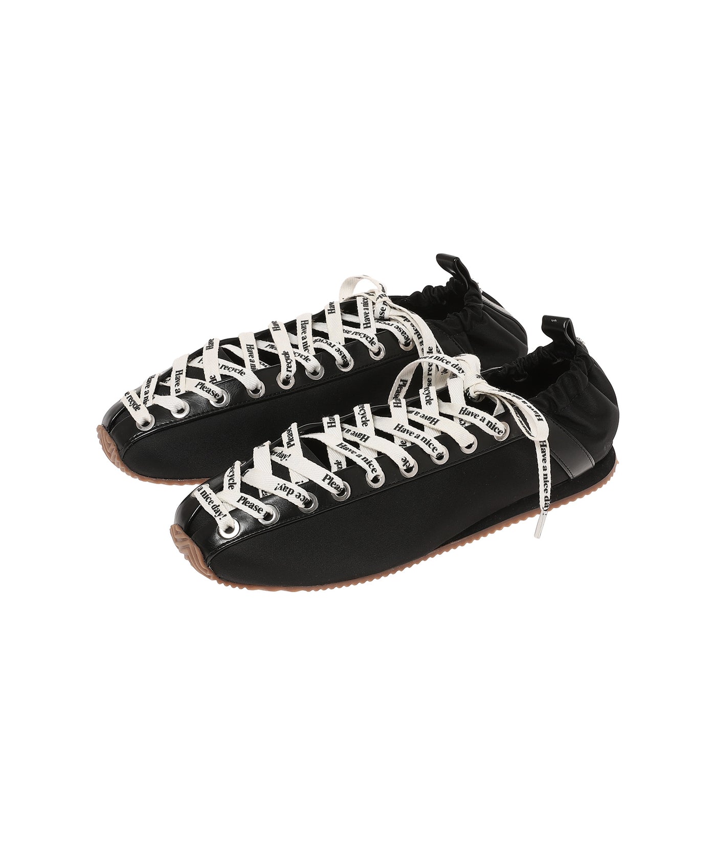 Lace Up Sporty Ballerina Nylon｜ガニー(GANNI)｜Forget-me-nots