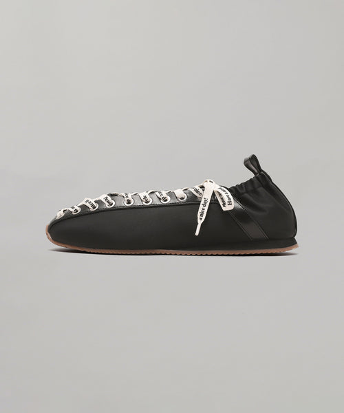 Lace Up Sporty Ballerina Nylon-GANNI-Forget-me-nots Online Store