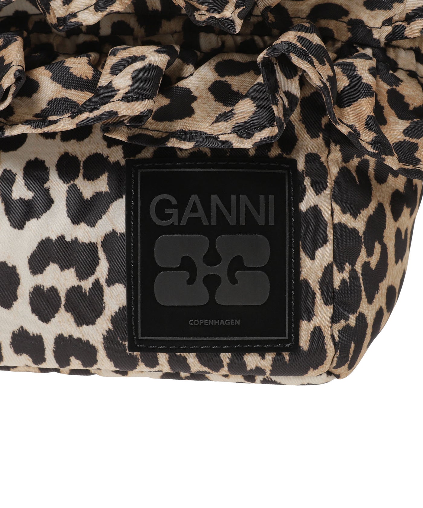 GANNI ガニー レオパード パワーネット タートルネック 32 Mini Shopper Ruffle Print｜ガニー(GANNI)｜Forget-me-nots Online Store