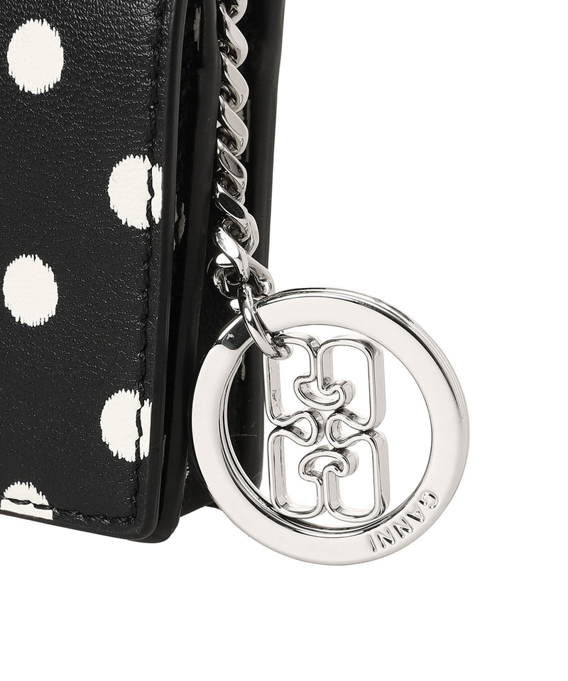 Bou Card Holder With Flap Printed｜ガニー(GANNI)｜Forget-me-nots