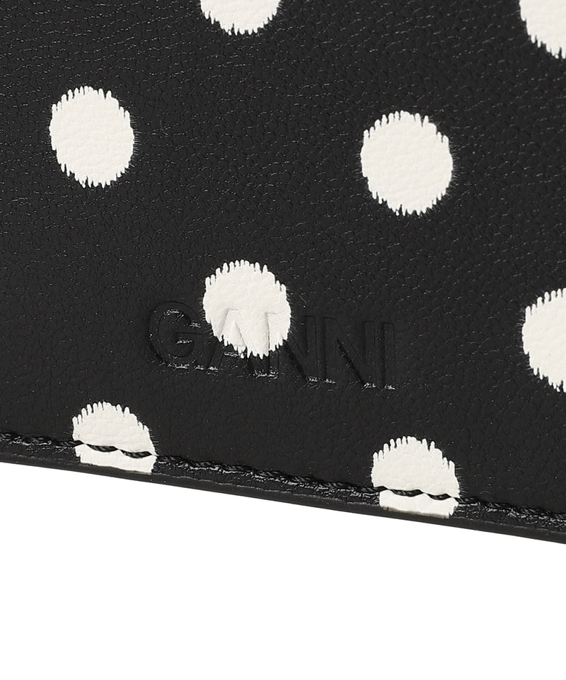 Bou Card Holder With Flap Printed｜ガニー(GANNI)｜Forget-me-nots