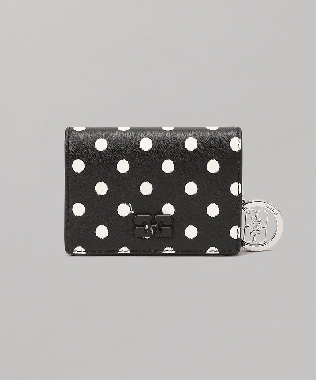 Bou Card Holder With Flap Printed｜ガニー(GANNI)｜Forget-me-nots