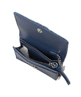 Card Holder With Flap Heart Studs-GANNI-Forget-me-nots Online Store