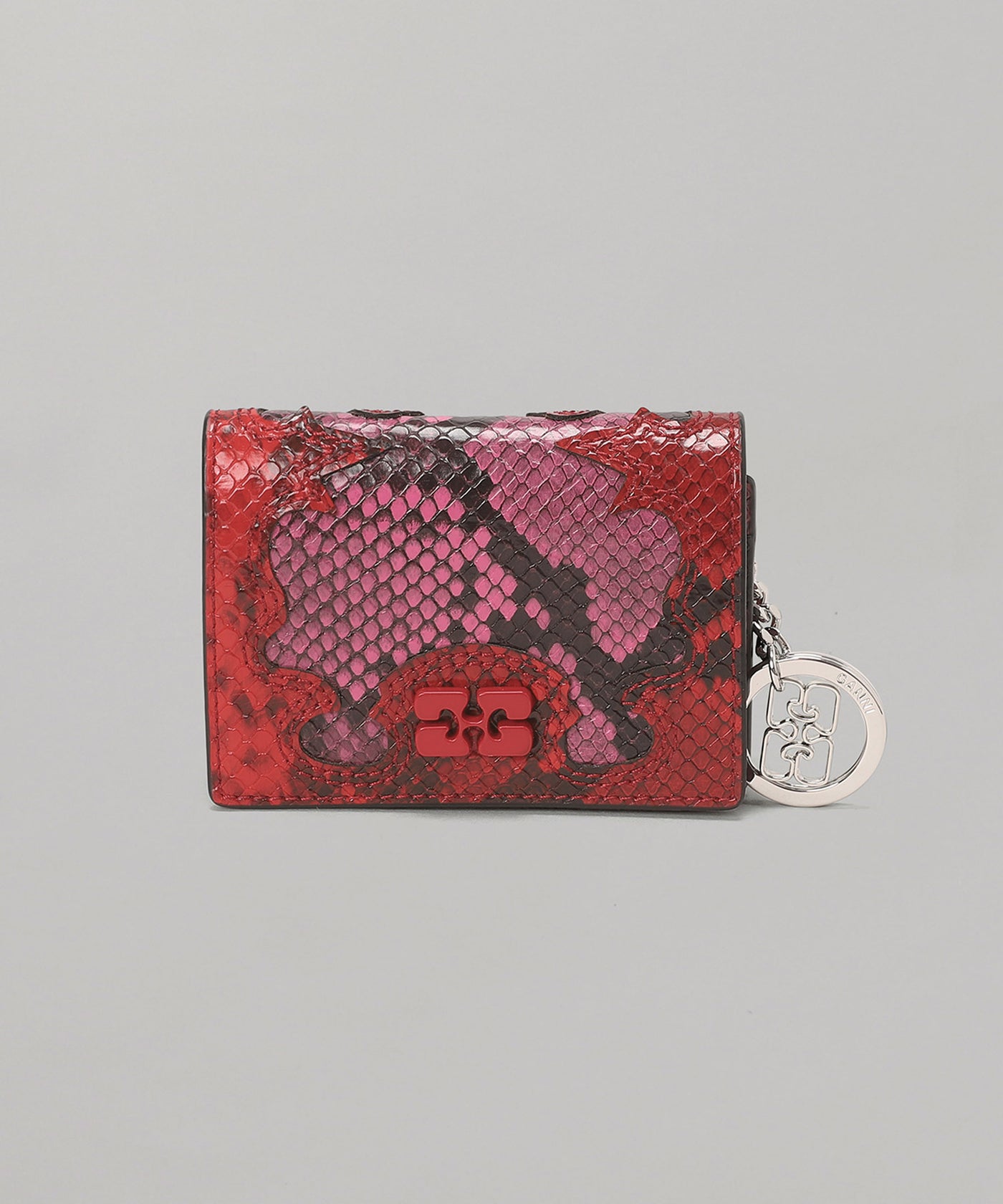 ガニー　GANNI ラムレザーパフスリーブジャケット Bou Card Holder With Flap Snake｜ガニー(GANNI)｜Forget-me-nots
