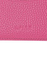 Bou Card Holder Grained-GANNI-Forget-me-nots Online Store