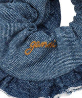Light Weight Denim Scrunchie-GANNI-Forget-me-nots Online Store
