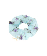 Scrunchie Printed Blue-GANNI-Forget-me-nots Online Store