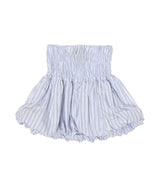 Striped Poplin Skirt With Bubble Hem-CONSTANCA ENTRUDO-Forget-me-nots Online Store