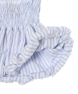 Striped Poplin Skirt With Bubble Hem-CONSTANCA ENTRUDO-Forget-me-nots Online Store