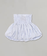 Striped Poplin Skirt With Bubble Hem-CONSTANCA ENTRUDO-Forget-me-nots Online Store