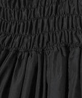 Black Mini Skirt With Bubble Hem-CONSTANCA ENTRUDO-Forget-me-nots Online Store
