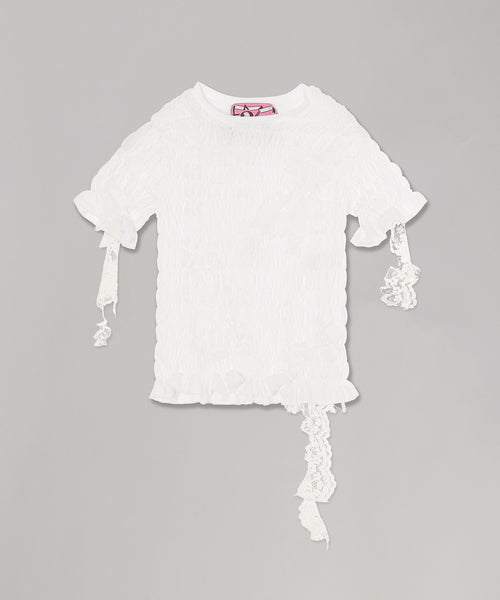 Un Woven T-Shirt-CONSTANCA ENTRUDO-Forget-me-nots Online Store