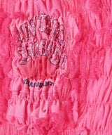 Pink Woven T-Shirt With Lace Details-CONSTANCA ENTRUDO-Forget-me-nots Online Store