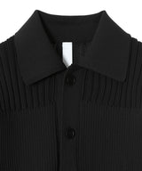 Fluted Lucent Cropped Shirt Cardigan-CFCL-Forget-me-nots Online Store