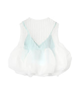 Overwrapped Pottery Top-CFCL-Forget-me-nots Online Store