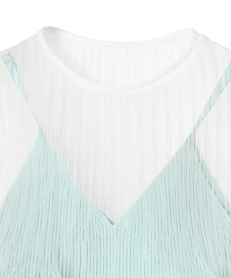 Overwrapped Pottery Top｜シーエフシーエル(CFCL)｜Forget-me-nots