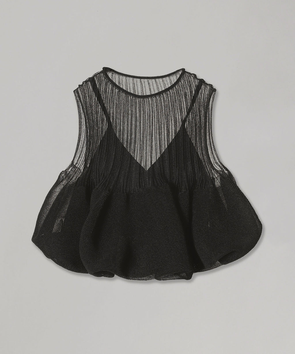 シーエフシーエル(CFCL)｜Overwrapped Pottery Top｜Forget-me-nots