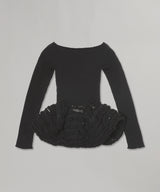 Pottery Hs Swell Glitter Off Shoulder Top-CFCL-Forget-me-nots Online Store