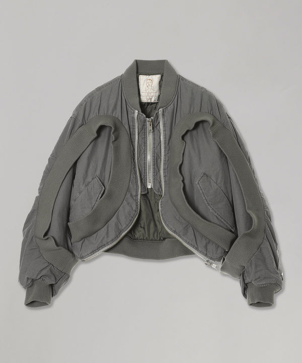 Circle Rib Washed Ma-1-Cycle by myob-Forget-me-nots Online Store