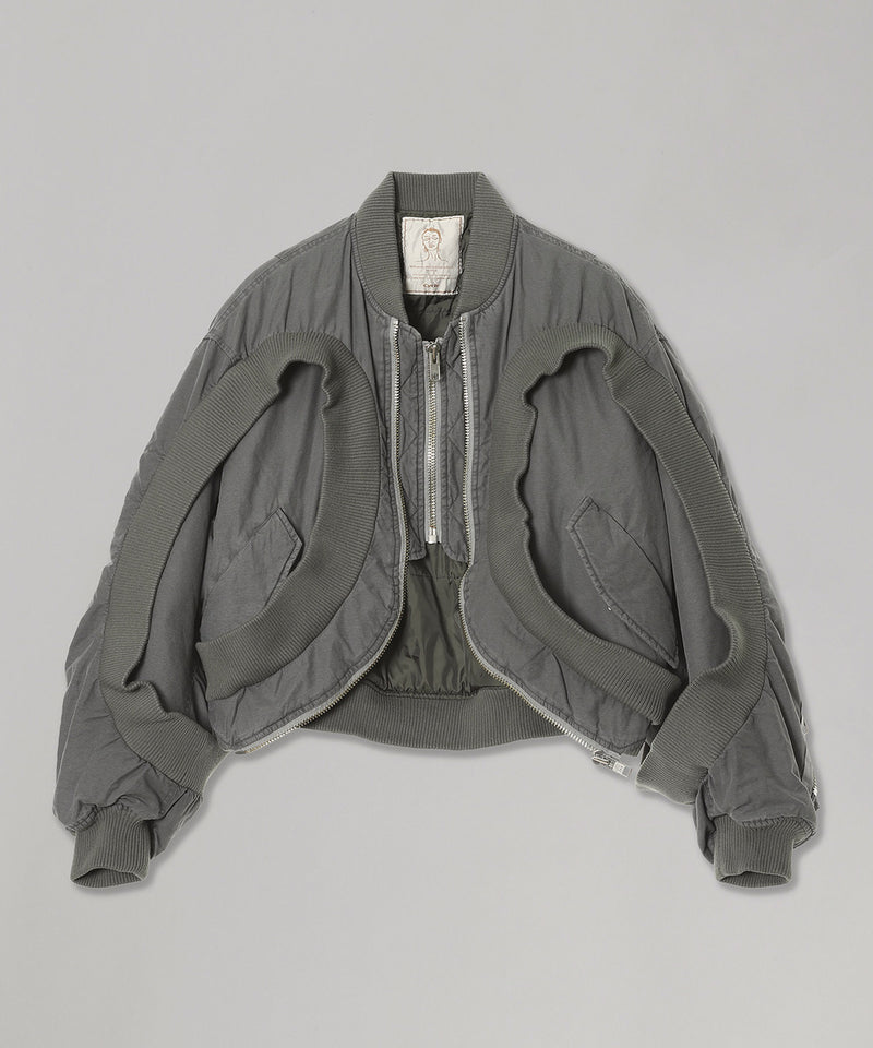Circle Rib Washed Ma-1-Cycle by myob-Forget-me-nots Online Store