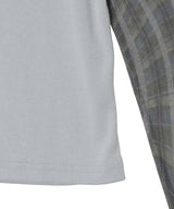 Spellwave Plaid Raglan Long Sleeve Te