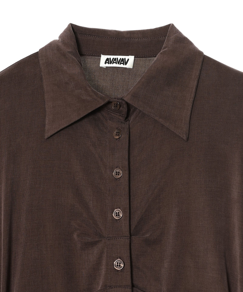 Pleated Shirt-AVAVAV-Forget-me-nots Online Store