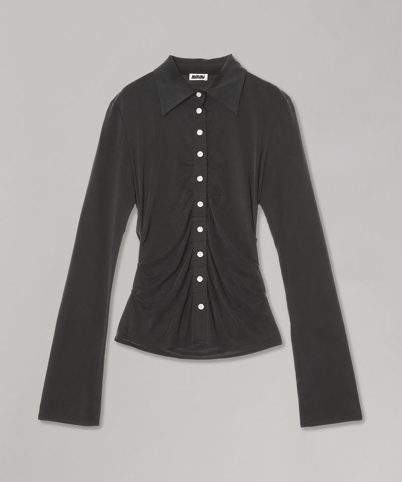 Pleated Shirt-AVAVAV-Forget-me-nots Online Store