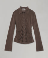 Pleated Shirt-AVAVAV-Forget-me-nots Online Store